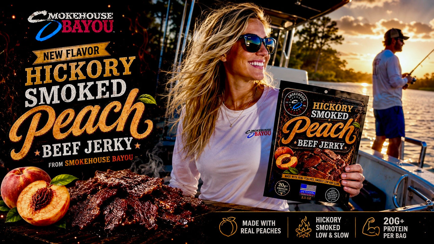 Hickory Smoked Peach Beef Jerky – 2.5 oz