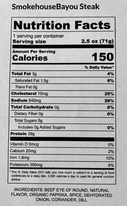 Smoked Steak 2.5 oz